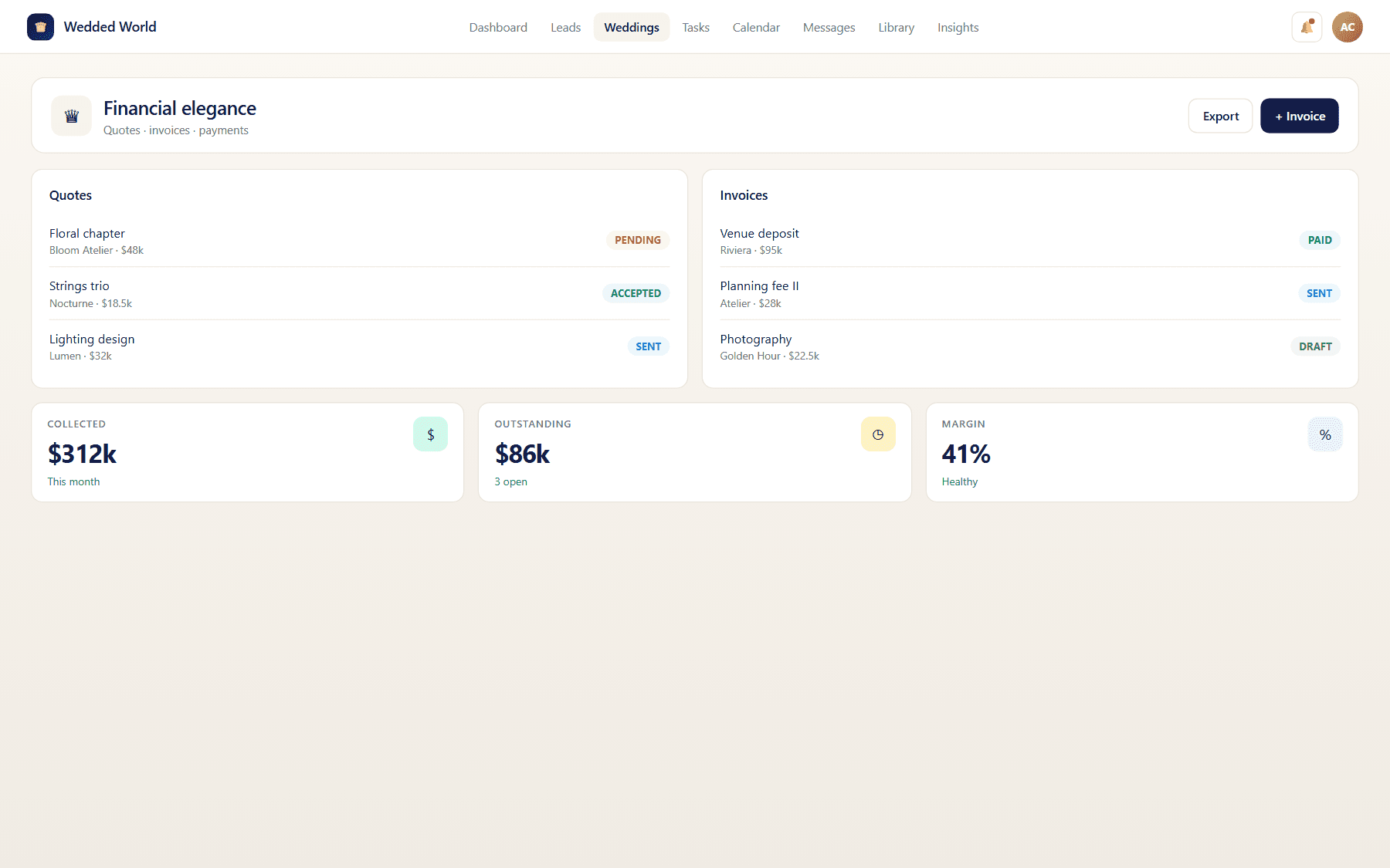 Financial Elegance product visual